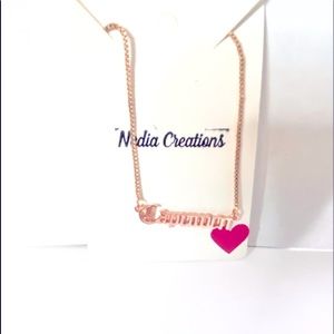 New Listing Zodiac nameplate necklace